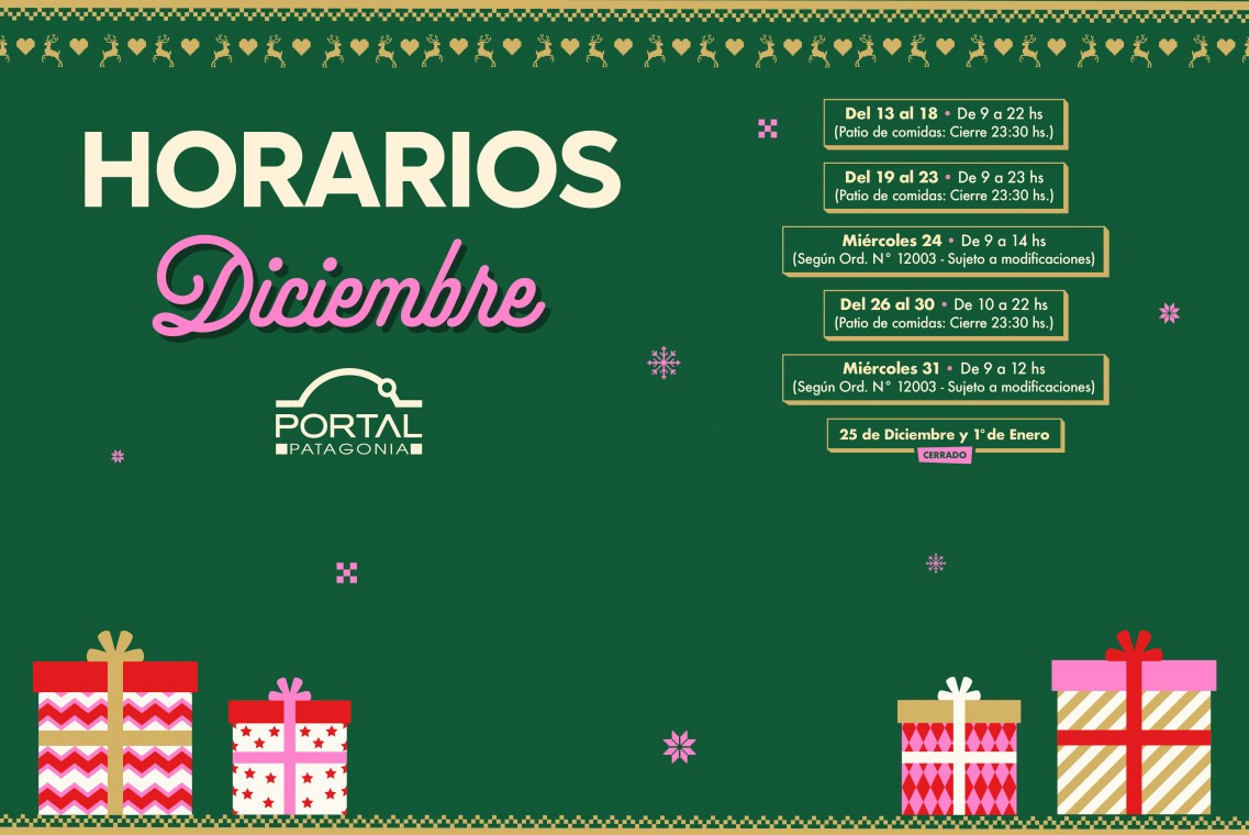 Horarios diciembre